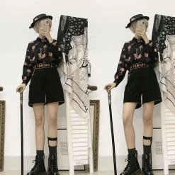 Juwas CLOTHING Vintage Lolita Panama Hat