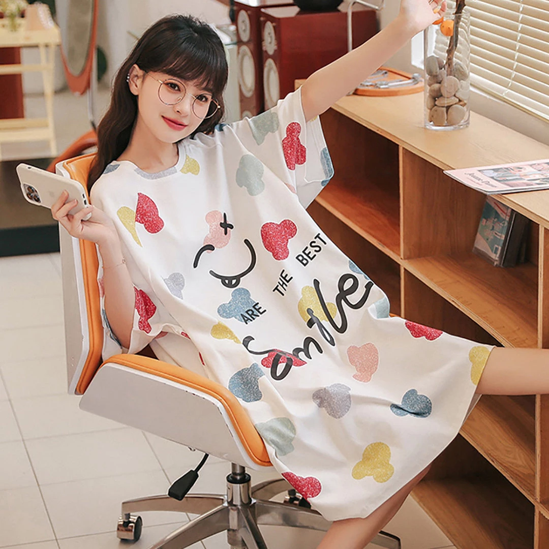 Juwas “You Are The Best” Letter Print Loose Cotton Pajamas 7 Juwas “You Are The Best” Letter Print Loose Cotton Pajamas
