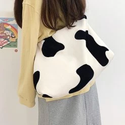 Juwas Cow Pattern Crossbody Bag