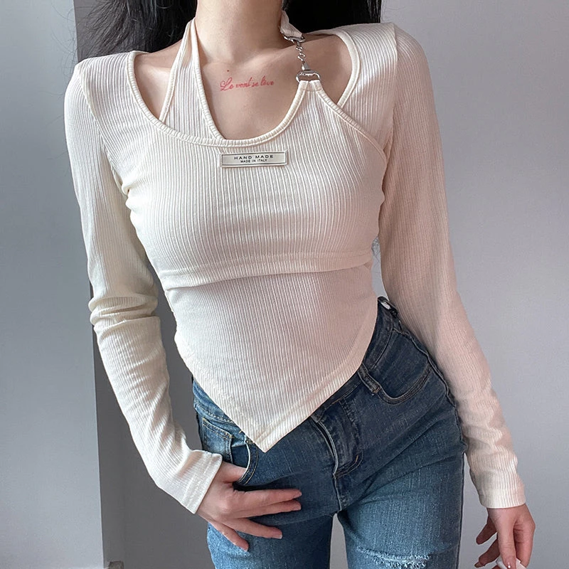 Juwas NEW ARRIVAL Retro Cross Chain Undershirt Top 5 Juwas NEW ARRIVAL Retro Cross Chain Undershirt Top