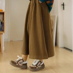 Juwas Chic Basic Brown Loose Square Pants
