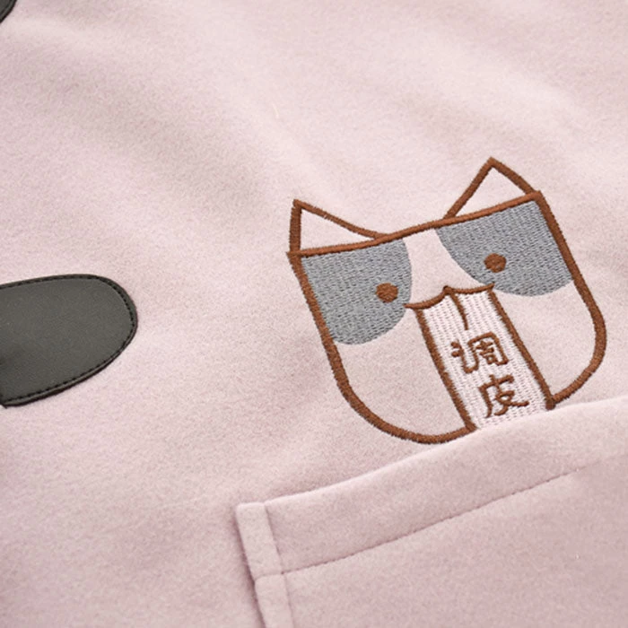 Juwas.com Online Store Kawaii Cat Embroidered Plush Hooded Coat NEW ARRIVAL 7 Juwas.com Online Store Kawaii Cat Embroidered Plush Hooded Coat NEW ARRIVAL