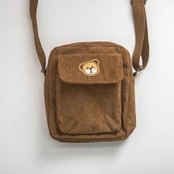 Juwas Cute Mini Bear Embroidered Sling Bag