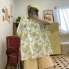 Juwas Vintage Tulip Oversize Summer Shirt NEW ARRIVAL