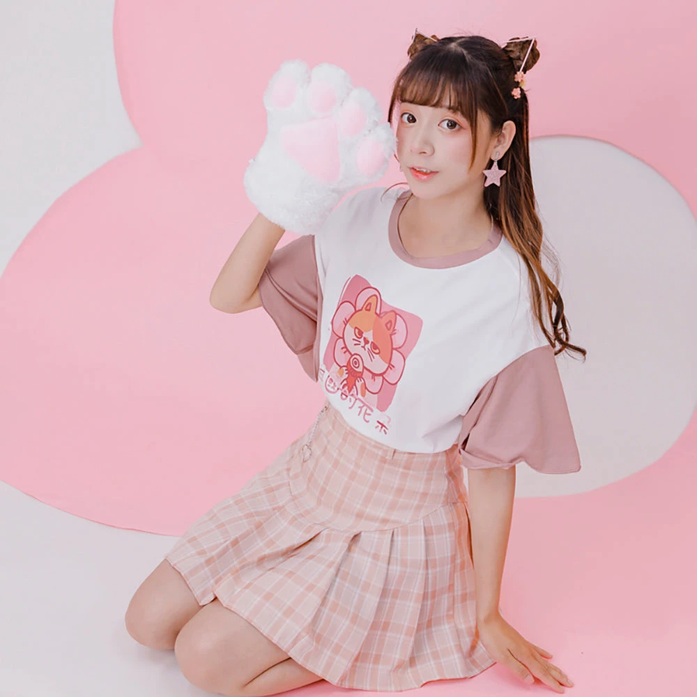 Juwas NEW ARRIVAL Grumpy Flower Cat Two-Tone Shirt 5 Juwas NEW ARRIVAL Grumpy Flower Cat Two-Tone Shirt