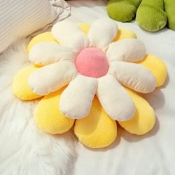 Juwas NEW ARRIVAL Daisy Flower Soft Plush Pillow Cushion