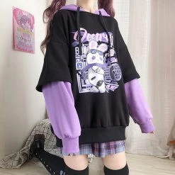 Juwas Bunny Hooded Pockets Loose Hoodie NEW ARRIVAL