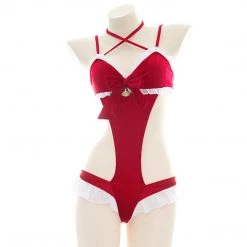 Juwas Sexy Red Christmas Theme Lingerie Outfit Set NEW ARRIVAL