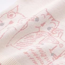 Juwas CLOTHING Cat Embroidery Knitted Sweater