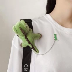 Juwas Cute Dinosaur Brooch Pin