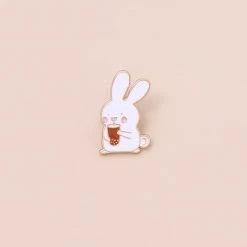 Juwas Bunny And Carrots Mini Alloy Pins