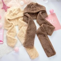 Juwas.com Online Store NEW ARRIVAL Kawaii Little Bear Ears Warm Scarf