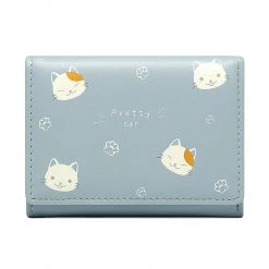 Juwas NEW ARRIVAL Pretty Cats Print Credit Card Holder Wallet