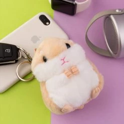 Juwas NEW ARRIVAL Kawaii Hamster Plush Keychain