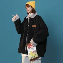 Juwas Street Denim Thick Cotton Jacket