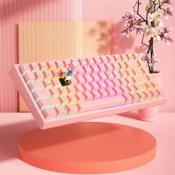 Juwas NEW ARRIVAL Colorful Mechanical Wireless & Wired Keyboard