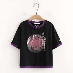 Juwas Forest Letter Print T-shirt Skirt NEW ARRIVAL