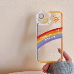 Juwas NEW ARRIVAL Have A Nice Day Rainbow IPhone Case