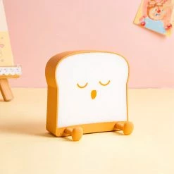 Tasty Sleeping And Funny Toast Slice Bread Night Lamp | Juwas