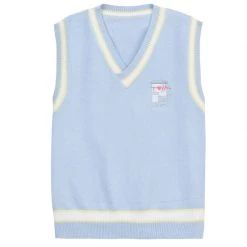 -Juwas Candy Color Lovely Bear Knitter Vest NEW ARRIVAL