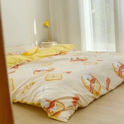 Juwas NEW ARRIVAL Tasty Toast Bread Cozy Beddings Set