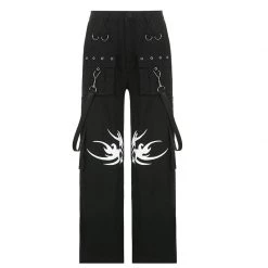 Juwas Gothic Loose Cargo Pants
