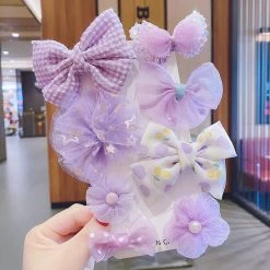 Juwas Flower Bowknot Hair Clips Set NEW ARRIVAL