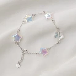 Juwas NEW ARRIVAL Lovely Star 925 Sterling Silver Bracelet