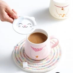 Juwas Animal Corgi Bear Kitty Ceramics Coffee Mug