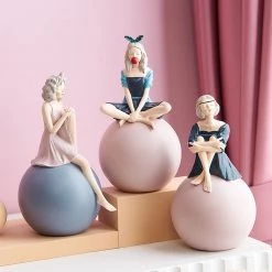 Juwas Girl Sit On Ball Ornaments NEW ARRIVAL