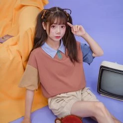 Juwas Witty Mouse Tri-Color Polo Shirt NEW ARRIVAL