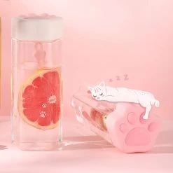 Juwas Kawaii Cat Paw Drinking Bottle