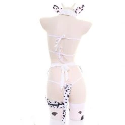 Juwas Intimate Cow Print Night Lingerie Set
