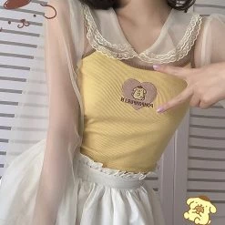 Juwas Animal Embroidery Tops