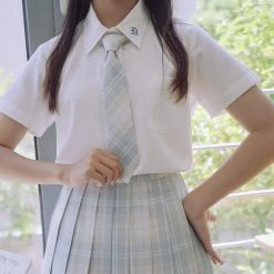 Juwas Japanese High School Plaid JK Uniform Strap Bow Ties & Tie CLOTHING