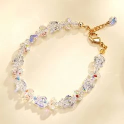 Juwas NEW ARRIVAL Pretty Crystal Butterfly Bracelet
