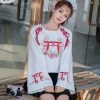 -Juwas NEW ARRIVAL Lace Up Bow-Knot Long Sleeve Short Hoodie