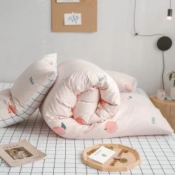 Juwas.com Online Store NEW ARRIVAL Sweet Peach Theme Comfortable Bedding Set