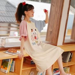 Juwas Sissy The Shepherd Print Cotton Pajamas