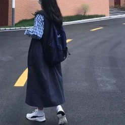 Juwas NEW ARRIVAL Kawaii Sleeveless Navy Bear Dress