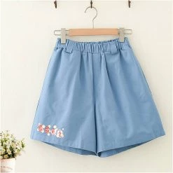 Juwas Cartoon Animal Print T-shirt Loose Shorts Set