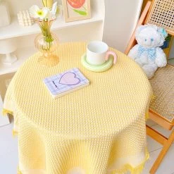 Juwas Ruffle Ends Table Cloth Tapestry