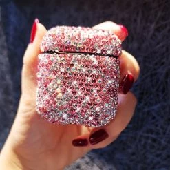 Juwas.com Online Store Luxury Rhinestone AirPods Case For AirPods 1 2