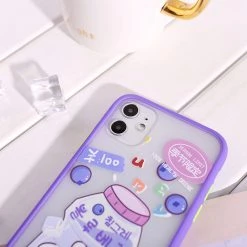 Juwas Kawaii Japanese Yogurt Bunny Clear IPhone Case