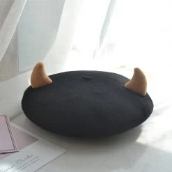 Juwas CLOTHING Little Devil Horn Beret Hat
