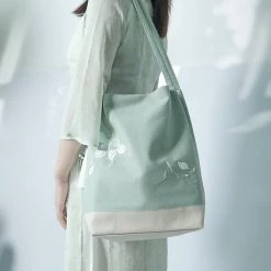 Juwas Flower Embroidery Cheongsam Shoulder Bag