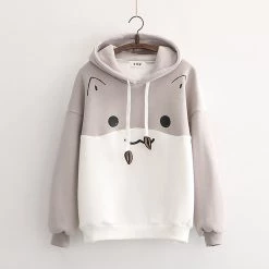 Juwas Kawaii Hamster Print Winter Hoodie Sweater NEW ARRIVAL