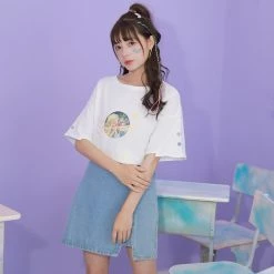 Juwas Other World Oil Paint White Tees