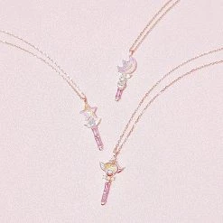 Juwas Magical Fairy Wand Pendant Silver Necklace NEW ARRIVAL