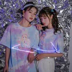 Juwas Pink Galaxy Girl Messenger Tops NEW ARRIVAL